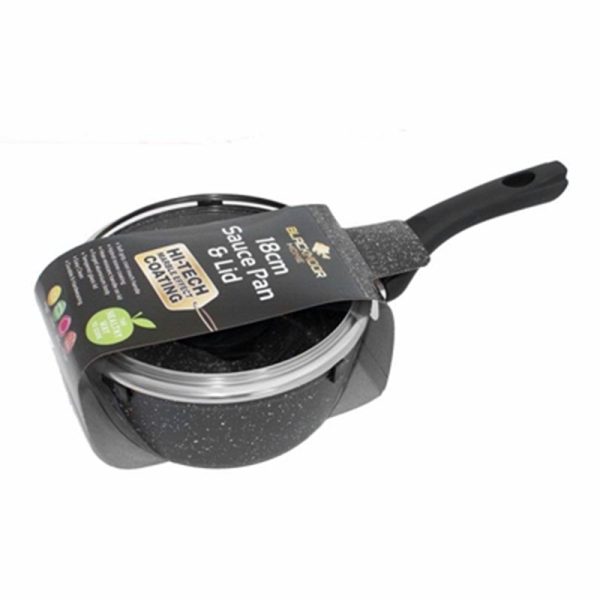 BLACKMOOR STONE SAUCE PAN & LID 18CM