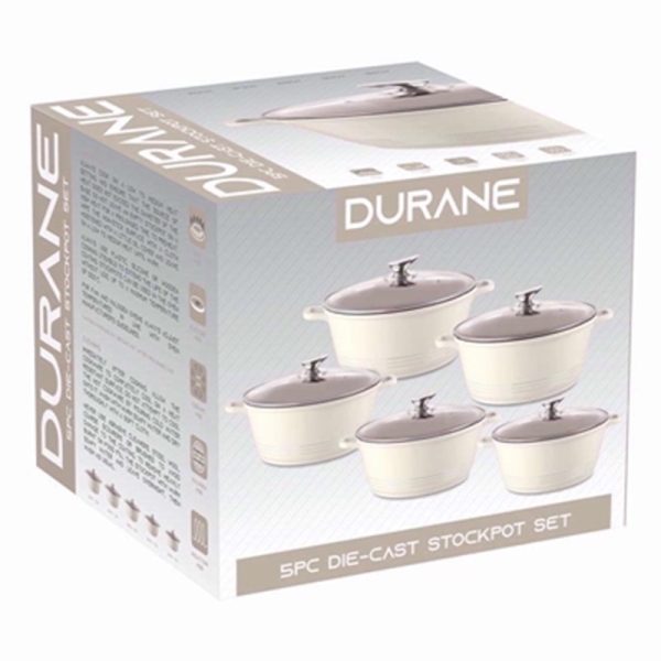 DURANE DIECAST 5 PCS SET CREAM