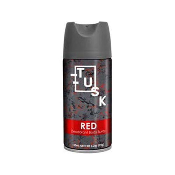 TUSK BODY SPRAY RED MENS 150ML PACK OF 6