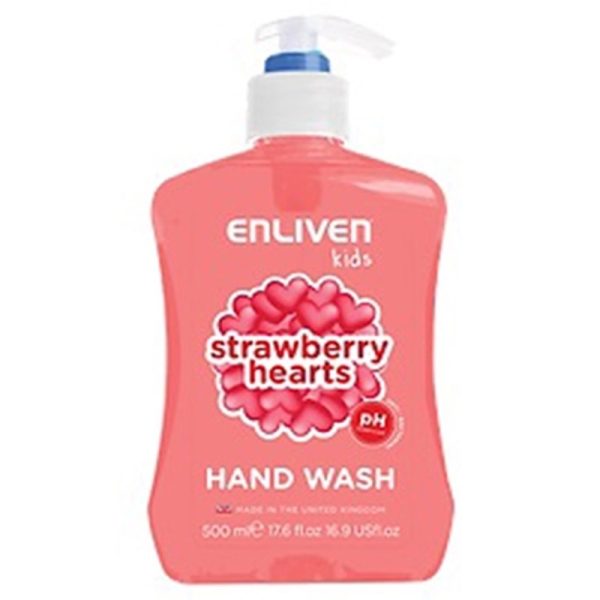 ENLIVEN HANDWASH KIDS STRAWBERRY 500ML PACK OF 6