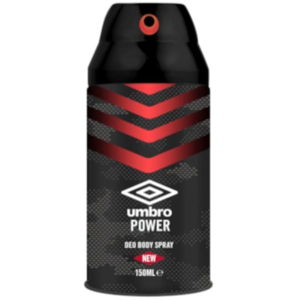 UMBRO DEO BODY SPRAY POWER 150ML PACK OF 6