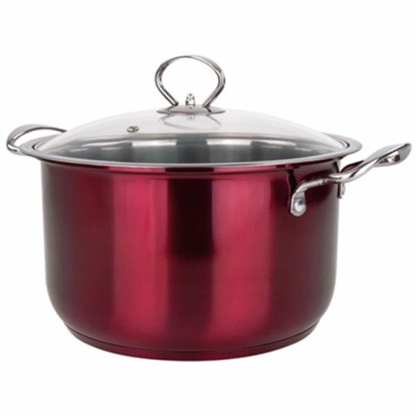 GEMS S/S STOCKPOT SET 3PC RUBY