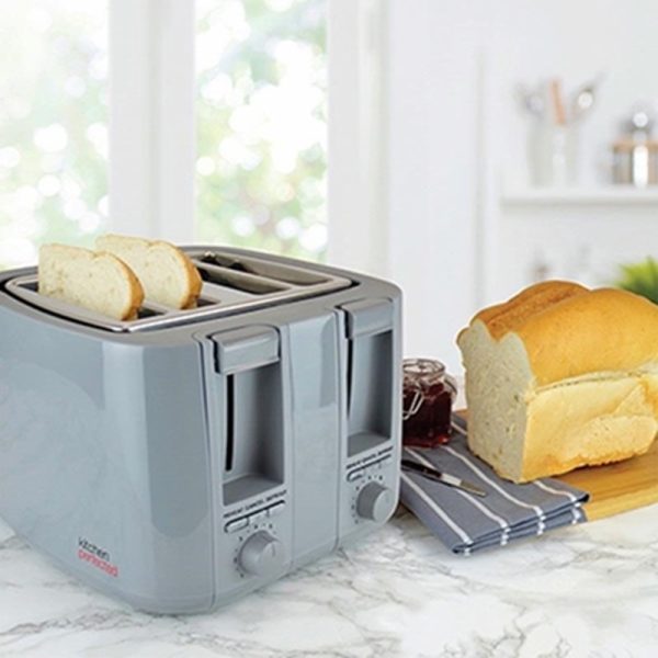 KITCHEN PERFECT 4 SLICE TOASTER GREY 11.05