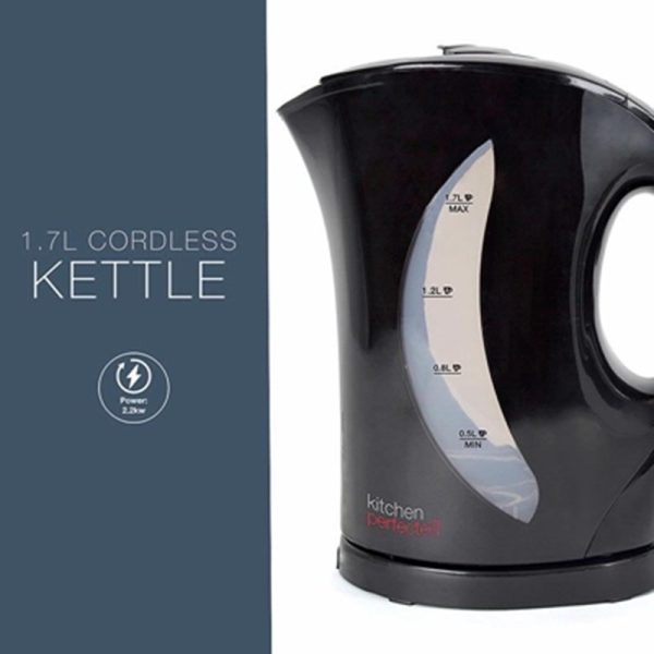 KITCHEN PERFECT BLACK KETTLE 1.7LTR