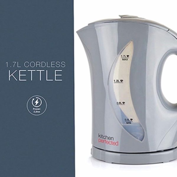 KITCHEN PERFECT GREY KETTLE 1.7LTR 11.05