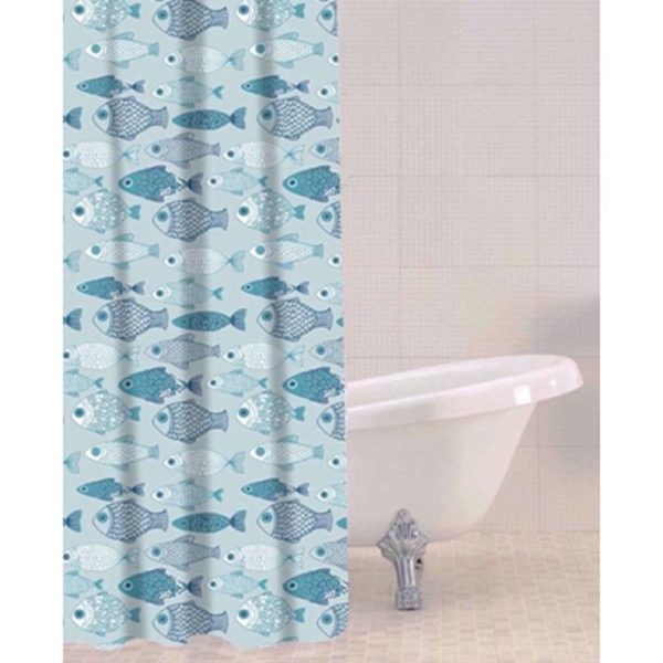 SABICHI PEVA SHOWER CURTAIN BABY FISH