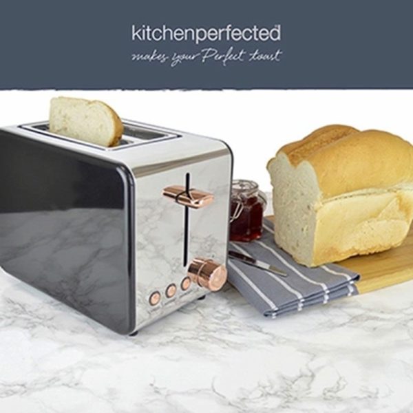 KITCHEN ROSE GOLD 2 SLICE TOASTER