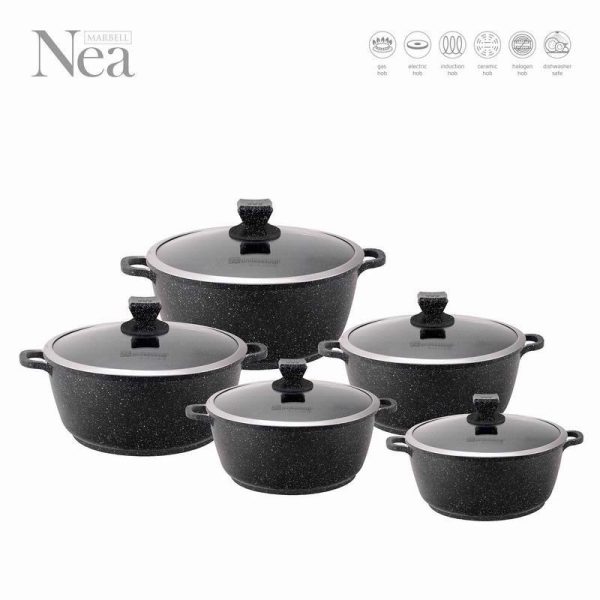 NEA DIECAST STOCKPOT MARBLE 5 SET BLACK