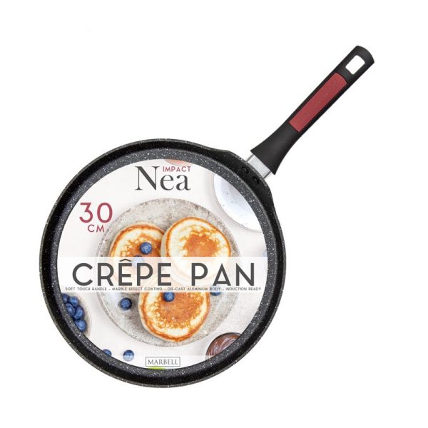 NEA MARBLE IMPACT DIECAST CREP PAN 30CM