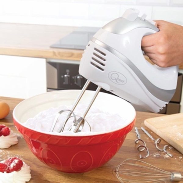 QUEST PROF HAND MIXER WHT/SLIVER 35890