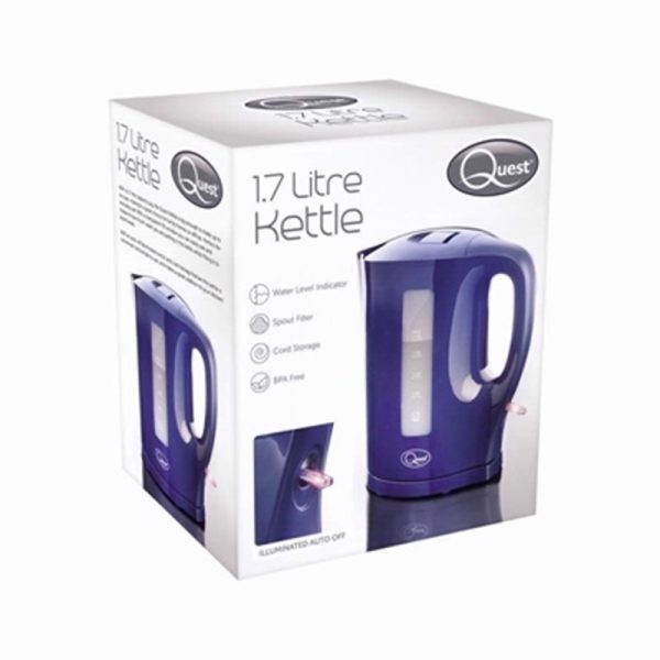 QUEST 1.7LTR KETTLE BLUE 35009