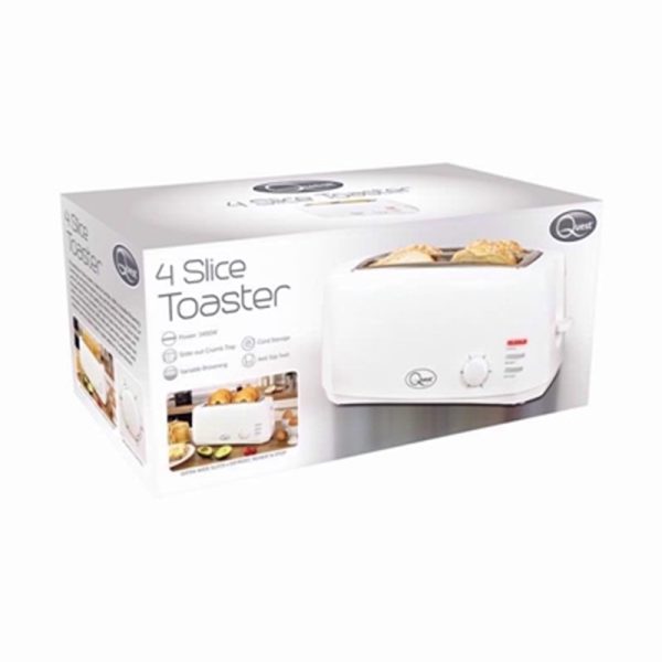 QUEST 4 SLICE TOASTER WHITE 35049