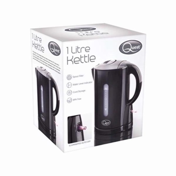 QUEST BLACK 1LTR KETTLE 35039