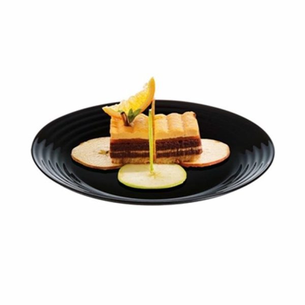 LUMINARC HARENA DESERT PLATE 19CM BLACK