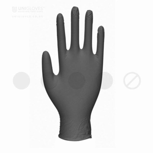 UNIGLOVES BLACK PEARL LARGE 100 GLOVES