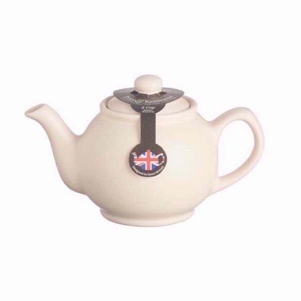 RAYWARE 2 CUP TEAPOT MATT CREAM