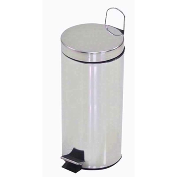 KINGFISHER STAINLESS STEEL PEDAL BIN 30LT