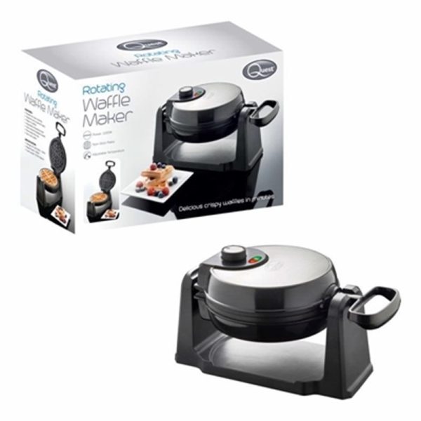 QUEST WAFFLE MAKER ROTATING 35969