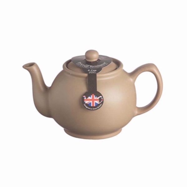 RAYWARE 6 CUP TEAPOT MATT TAUPE