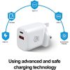 EXTRASTAR USB PLUG CHARGER WHITE