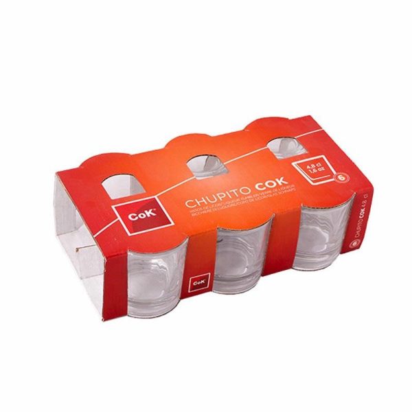 COK SHOT GLASS IRLANDES 3.4CL PACK OF 6