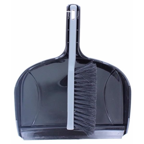 ELLIOTT DUSTPAN & BRUSH LARGE BLACK