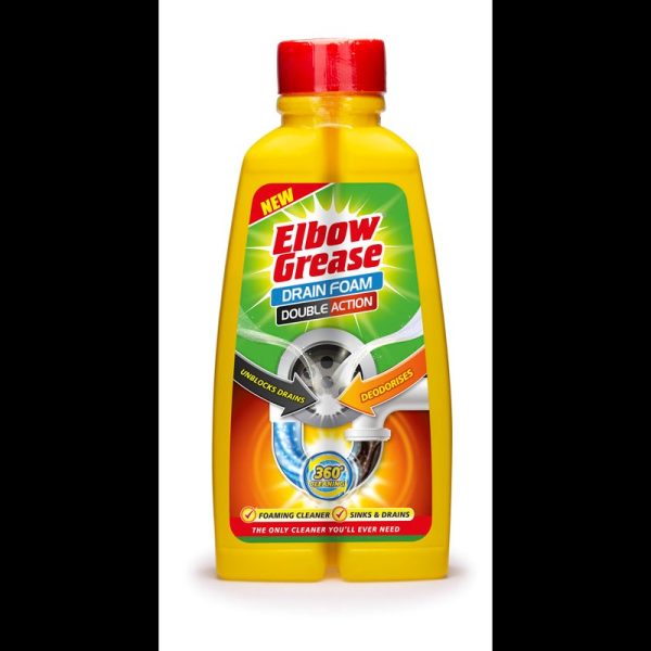 ELBOW GREASE DOUBLE ACTION DRAIN CLEANER 500ML