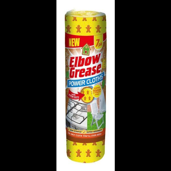 ELBOW GREASE GINGERBREAD POWER CLOTH ROLL PACK OF 7