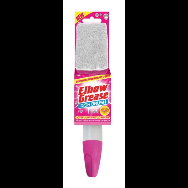 ELBOW GREASE PINK DISH BRUSH