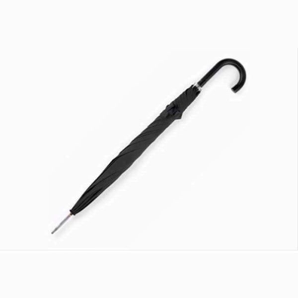 UMBRELLA LARGE BLACK FOLDED HANDLE