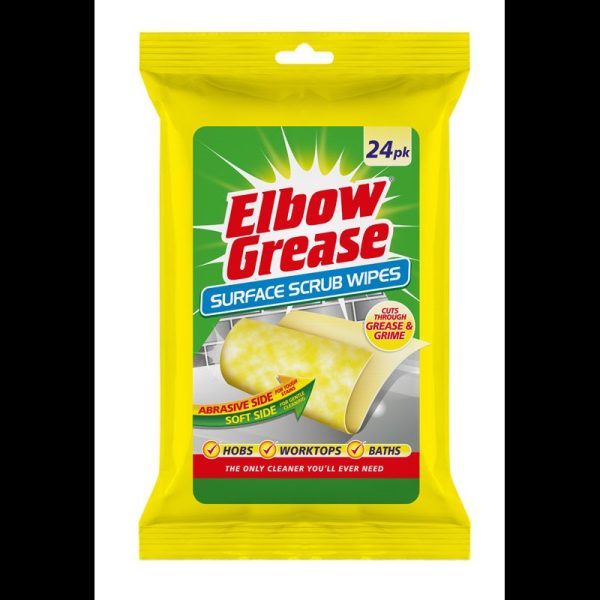 ELBOW GREASE SURFACE WIPES 24S PACK OF 12