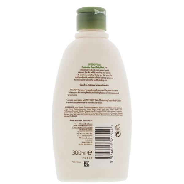 AVEENO BODY WASH VANILLA & OATS 300ML EACH