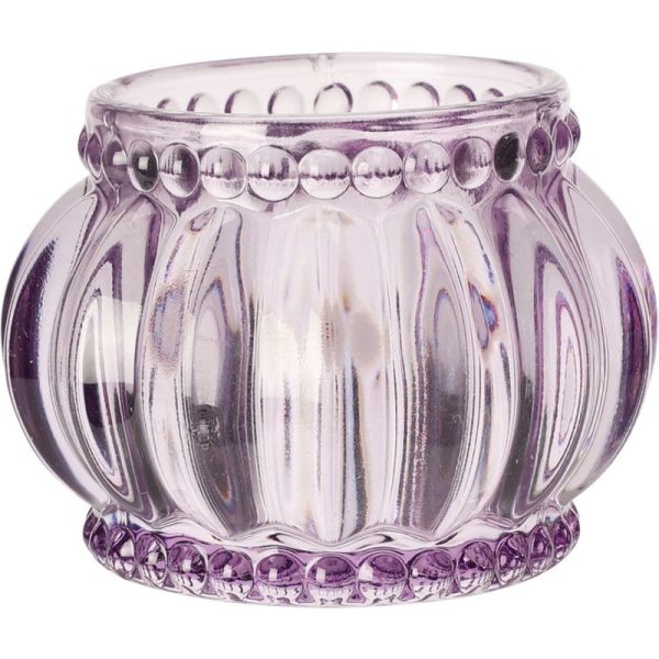 GLASS TEALIGHT HOLDER 6 ASSORTED HC6703060