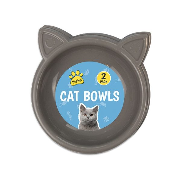 CAT BOWLS PACK OF 2 - TREND 17CM