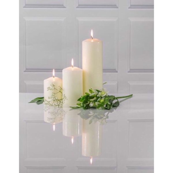 PRICES PILLAR CANDLE IVORY 10X8CM