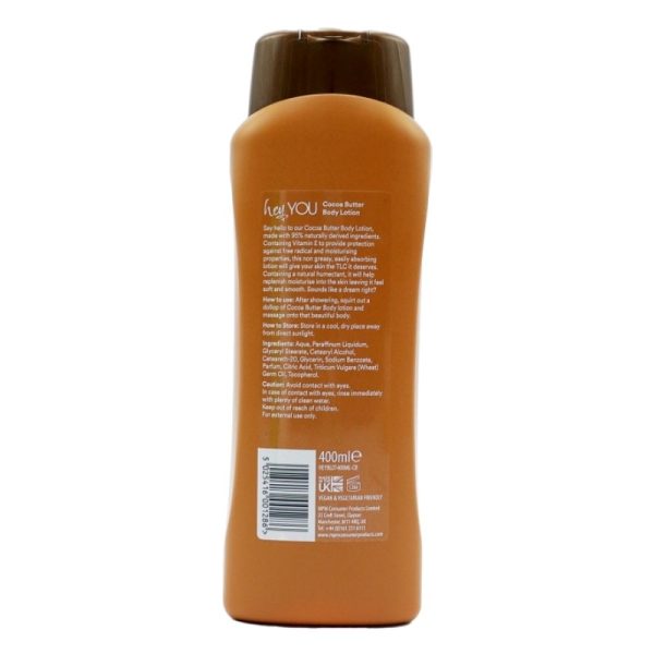 HEY YOU BODY LOTION 400ML COCOA BUTTER PACK OF 12