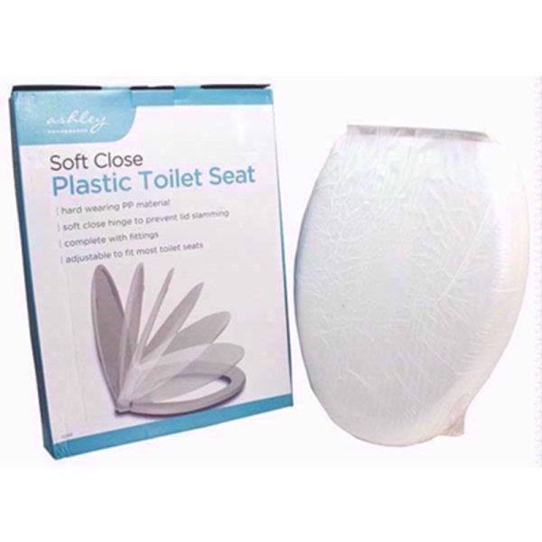 ASHLEY SOFT CLOSE PLASTIC TOILET SEAT