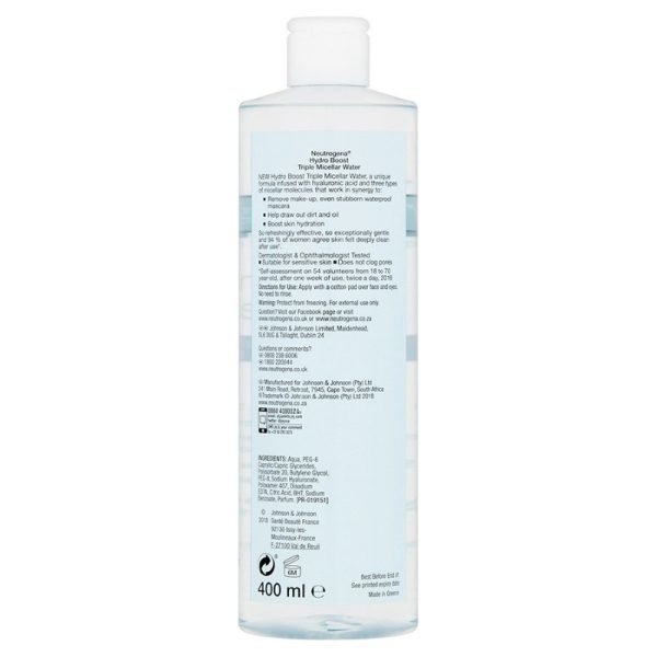 NEUTROGENA HYDRO BOOST TRIPLE MICELLAR WATER PACK OF 6