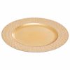 CHARGER PLATE GOLD OCTAGON 33CM