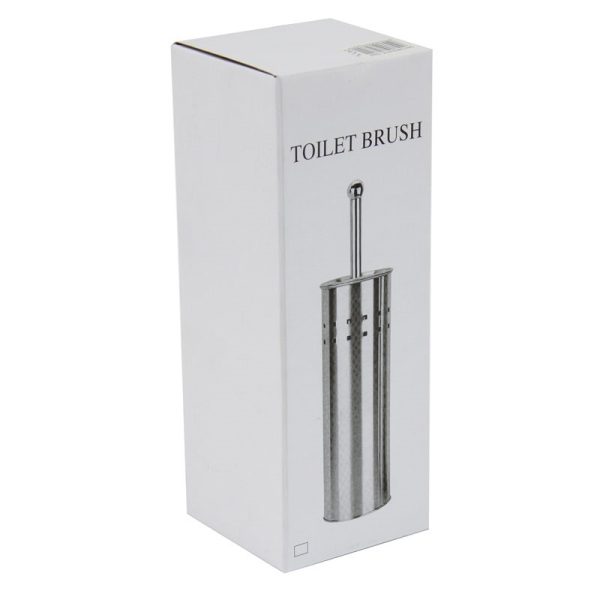 DURANE STAINLESS STEEL TOLIET BRUSH W HOLDER LIGHT 10X38CM