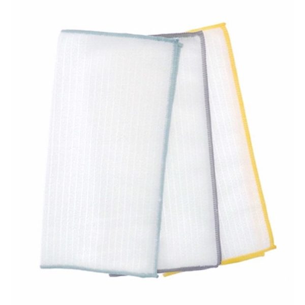 COUNTRYCLUB 3 MICROFIBRE DUSTERS WHITE