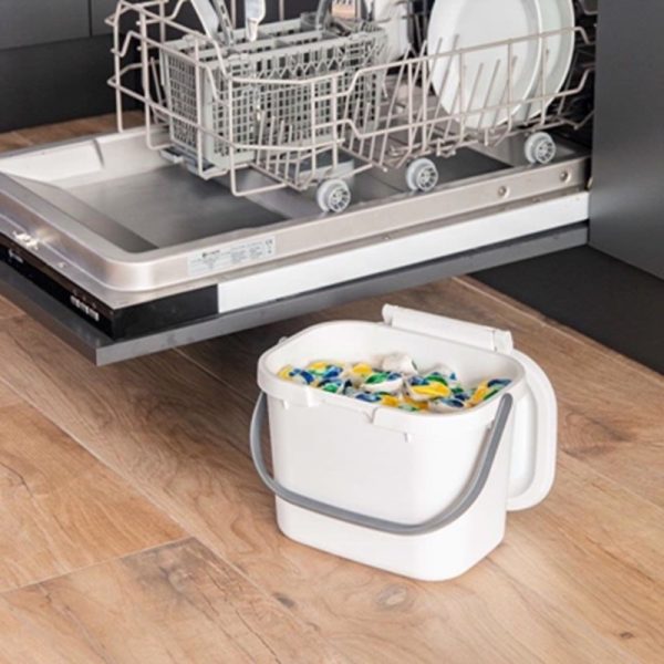 ADDIS NEW COMPOST CADDY WHITE/GREY