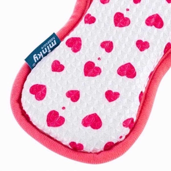 MINKY M CLOTH ANTIBACTERIAL PAD HEARTS