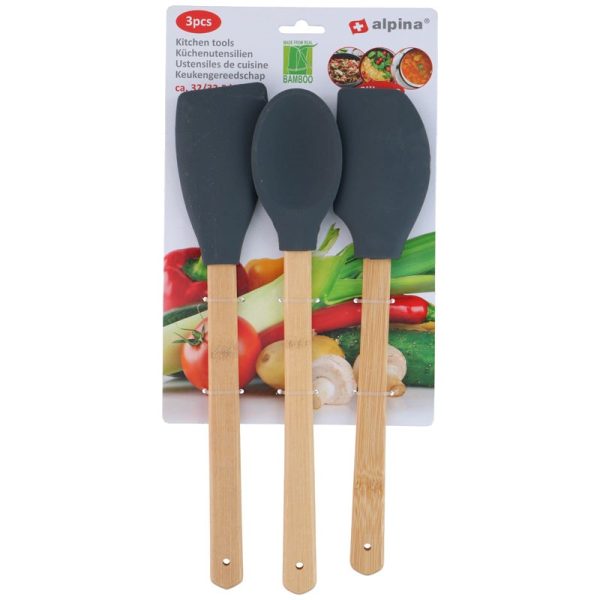 ALPINA KITCHEN TOOLS 2 ASSORTED 3PC SILICONE