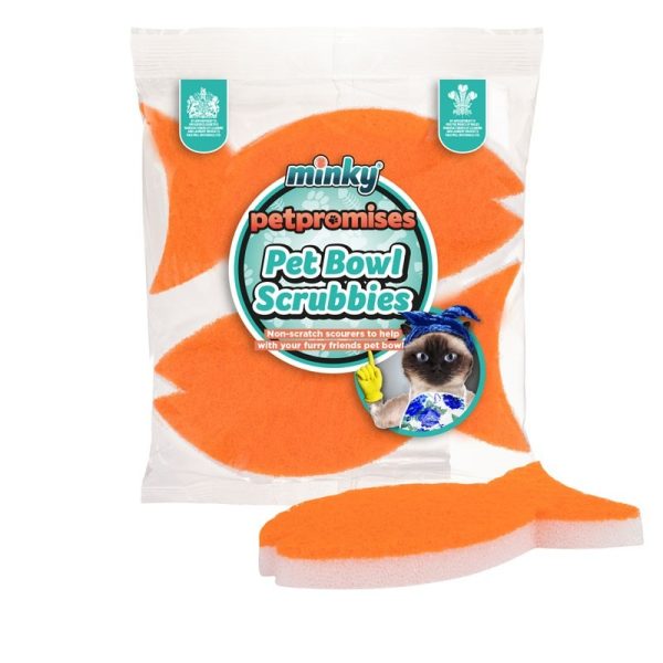 MINKY PET BOWL FISH SCRUBIES PACK OF 2 (2022)