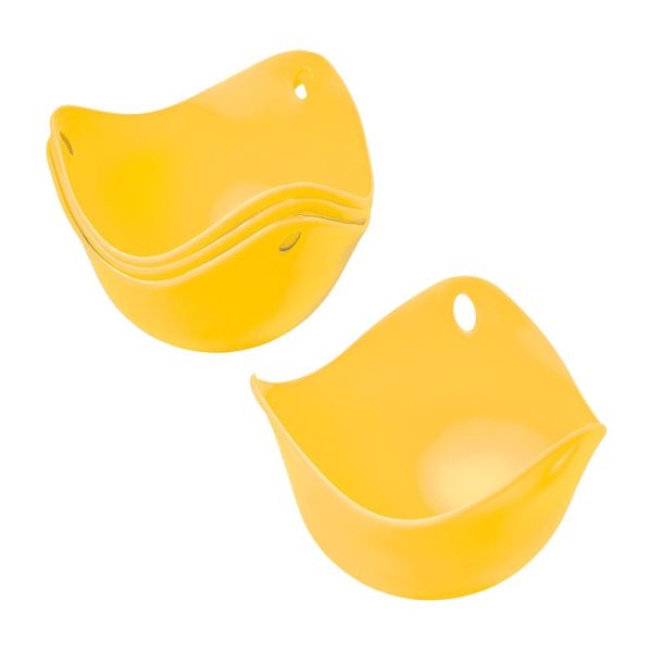 CHEF AID EGG POACHERS SILICONE PACK OF 4