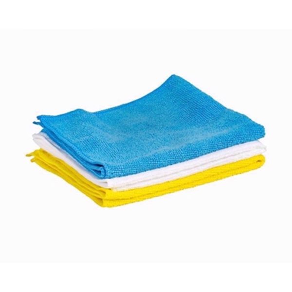 FLASH MICROFIBRE PLAIN 3 CLOTHS