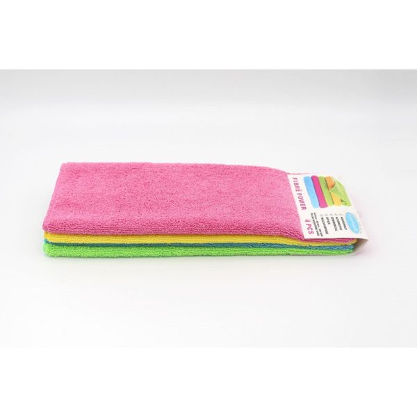 PLUSH MICROFIBRE CLOTH 4PCS 40X40CM