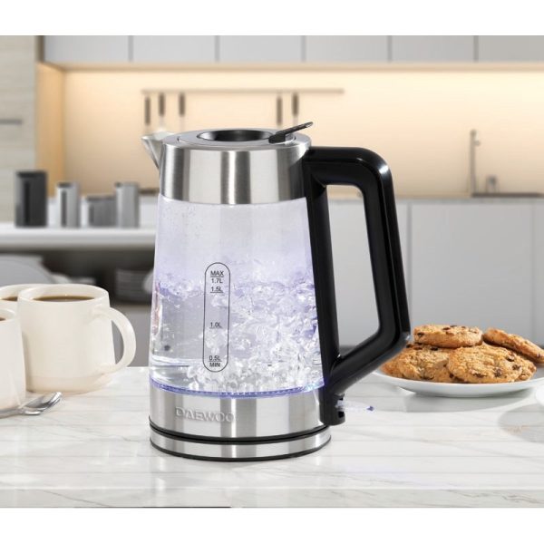 DAEWOO ILLUMINATED KETTLE 1.7LTR 3KW