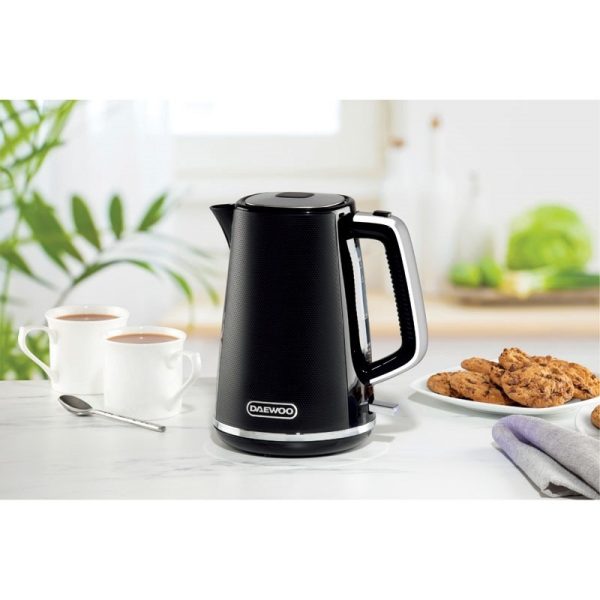 DAEWOO STIRLING JUG KETTLE BLACK 1.7L 3KW